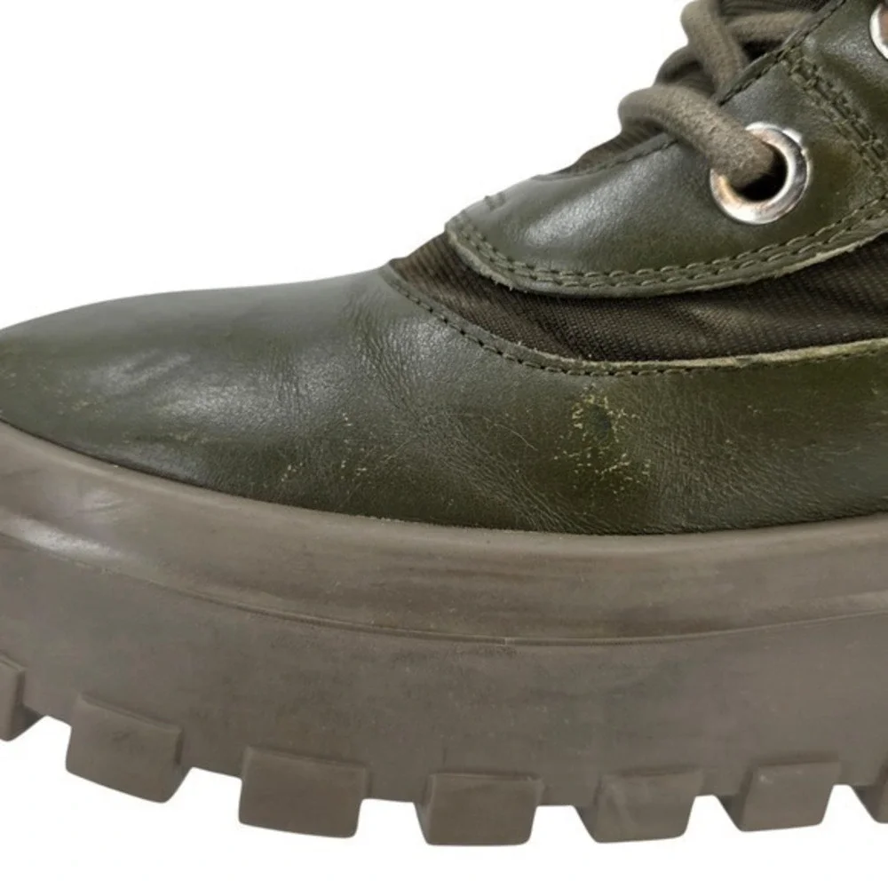 Mackage Womens 40 HERO-W Shearling Lined‎ Winter Boots in Army Green